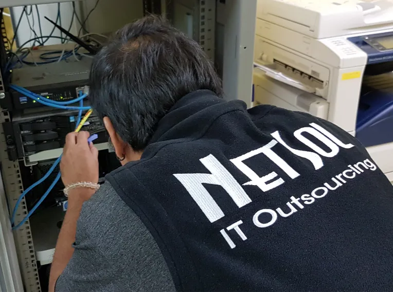NetSol IT outsourcing team managing local infrastructure, helpdesk, and network support for foreign companies and factories setting up operations in Thailand